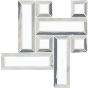 Azure Blend Basketweave - stone tile